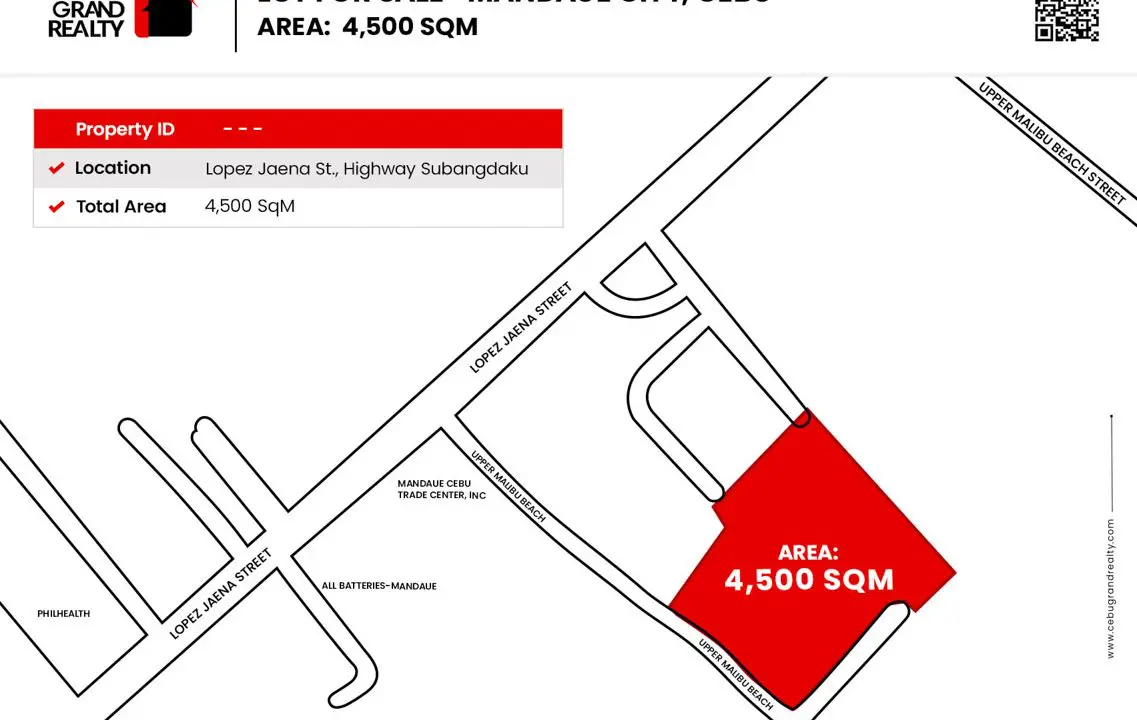 RCPM2 4500 SqM Lot for Rent in Subangdako Mandaue - 1