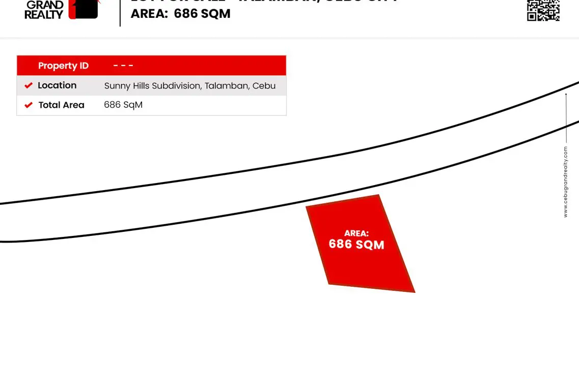 SLSH3 686 SqM Lot for Sale in Sunny Hills Subdivision - 1