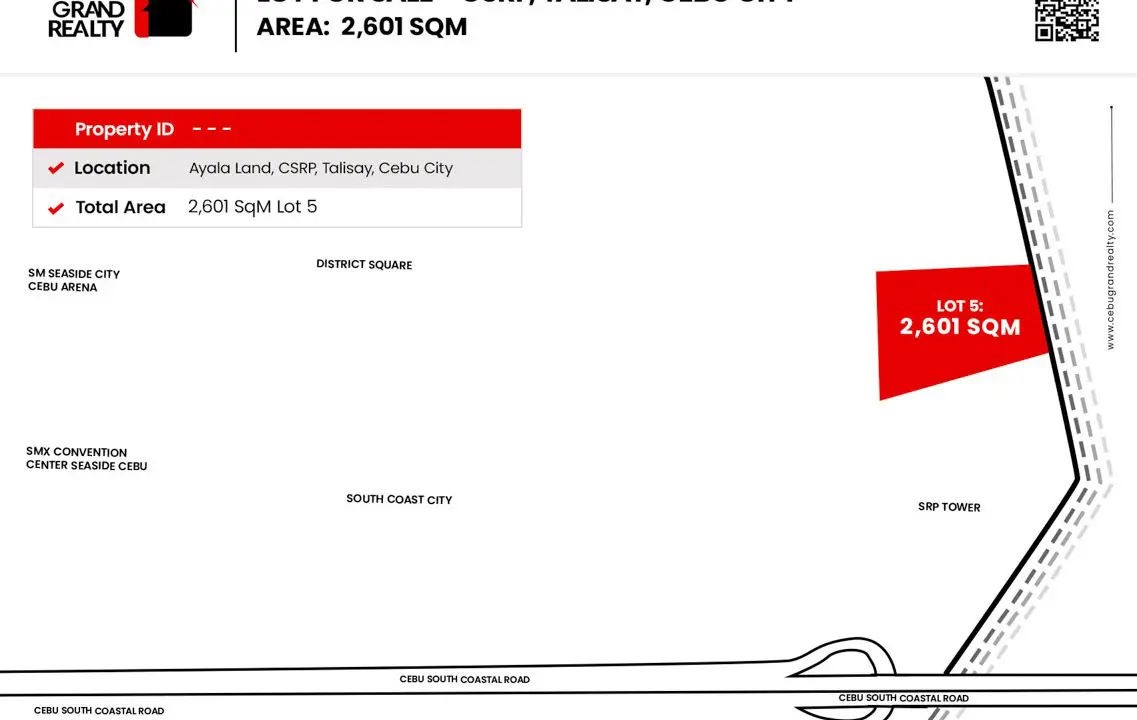 SLTL2 2601 SqM Commercial Lot for Sale in South Road Properties - 2