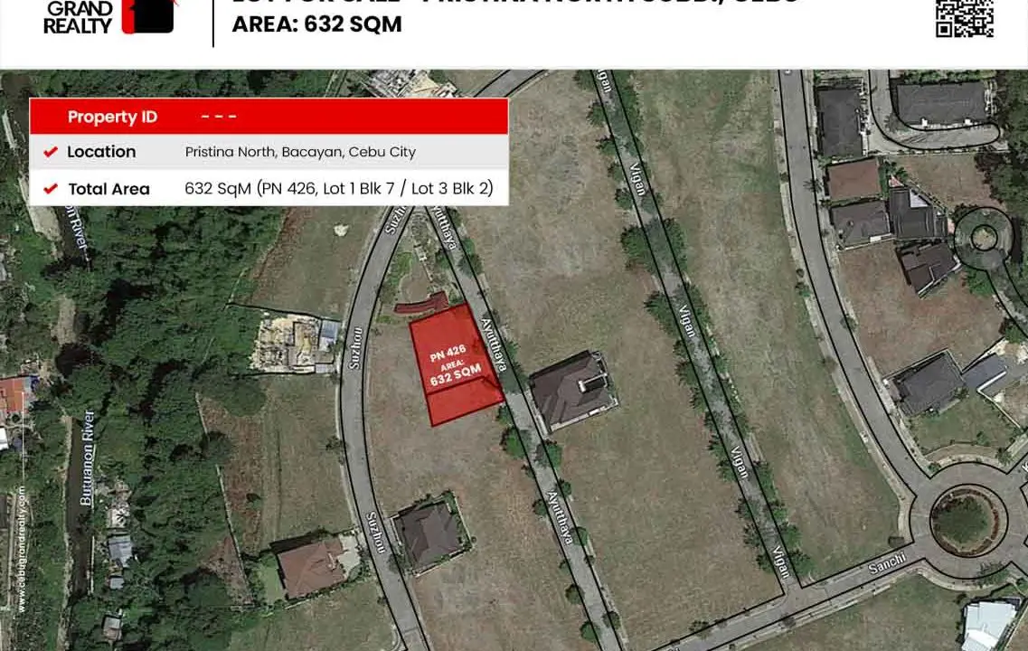 SLPN5 632 SqM Lot for Sale in Pristina North Talamban - 2