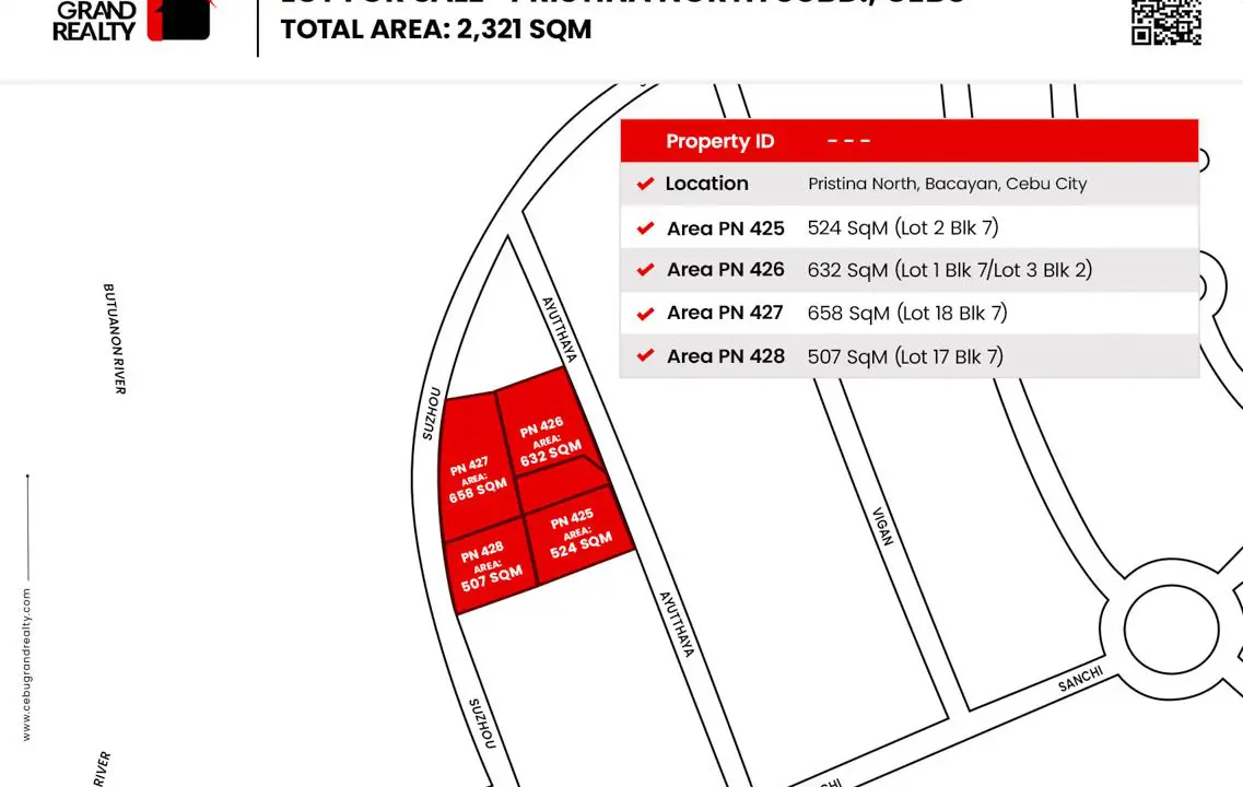 SLPN8 2321 SqM Lot for Sale in Pristina North Talamban - 2