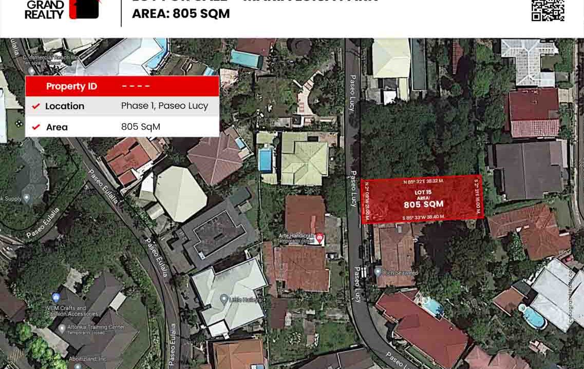 SLML6 805 SqM Flat Lot for Sale in Maria Luisa Park Phase 1 - 1