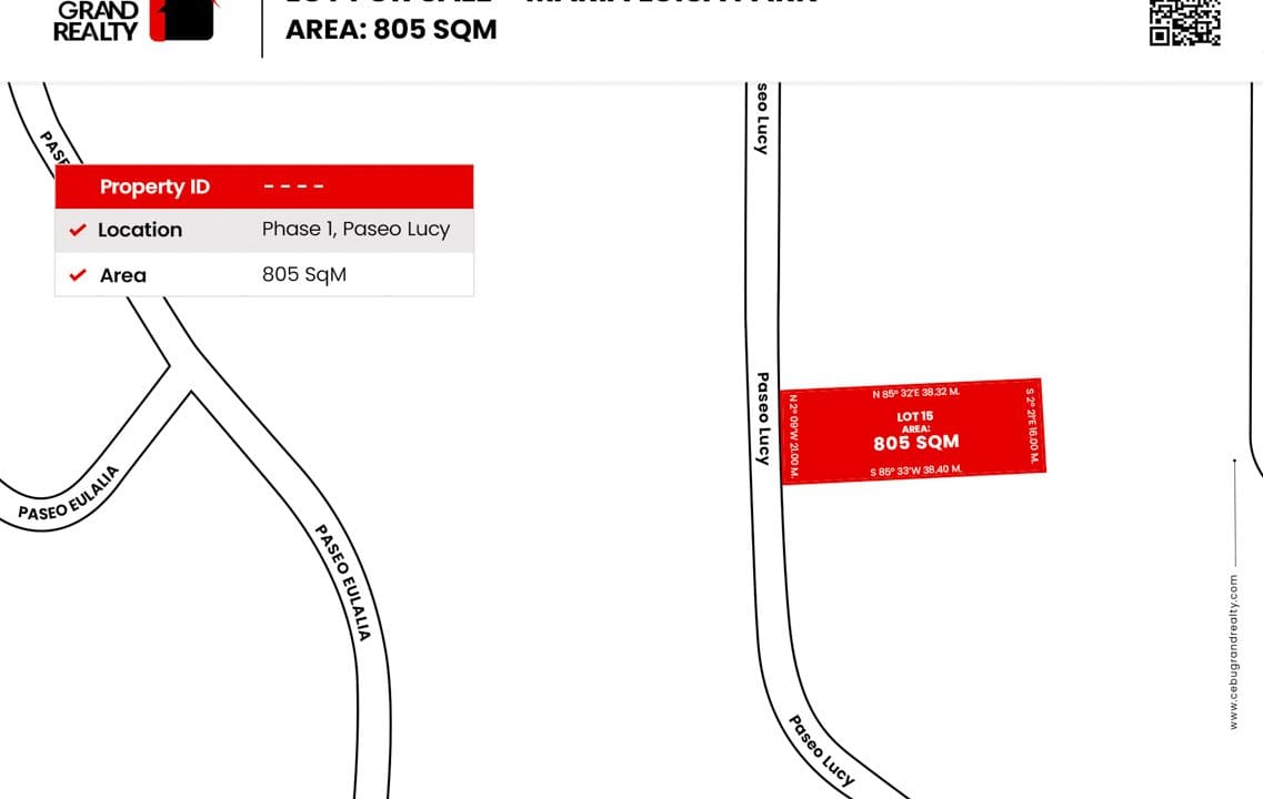 SLML6 805 SqM Flat Lot for Sale in Maria Luisa Park Phase 1 - 2