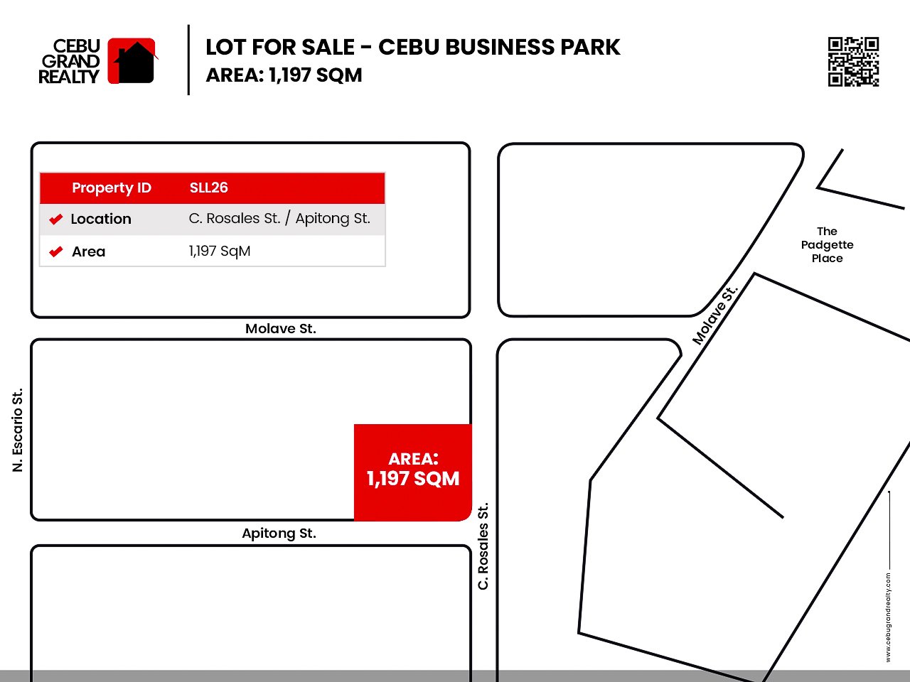 SLL26 - 1197 SqM Lot for Sale near Cebu Business Park - Cebu Grand Realty (2)