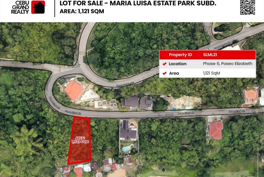 SLML21 1121 SqM lot Lot for Sale in Maria Luisa Park - Cebu Grand Realty (1)