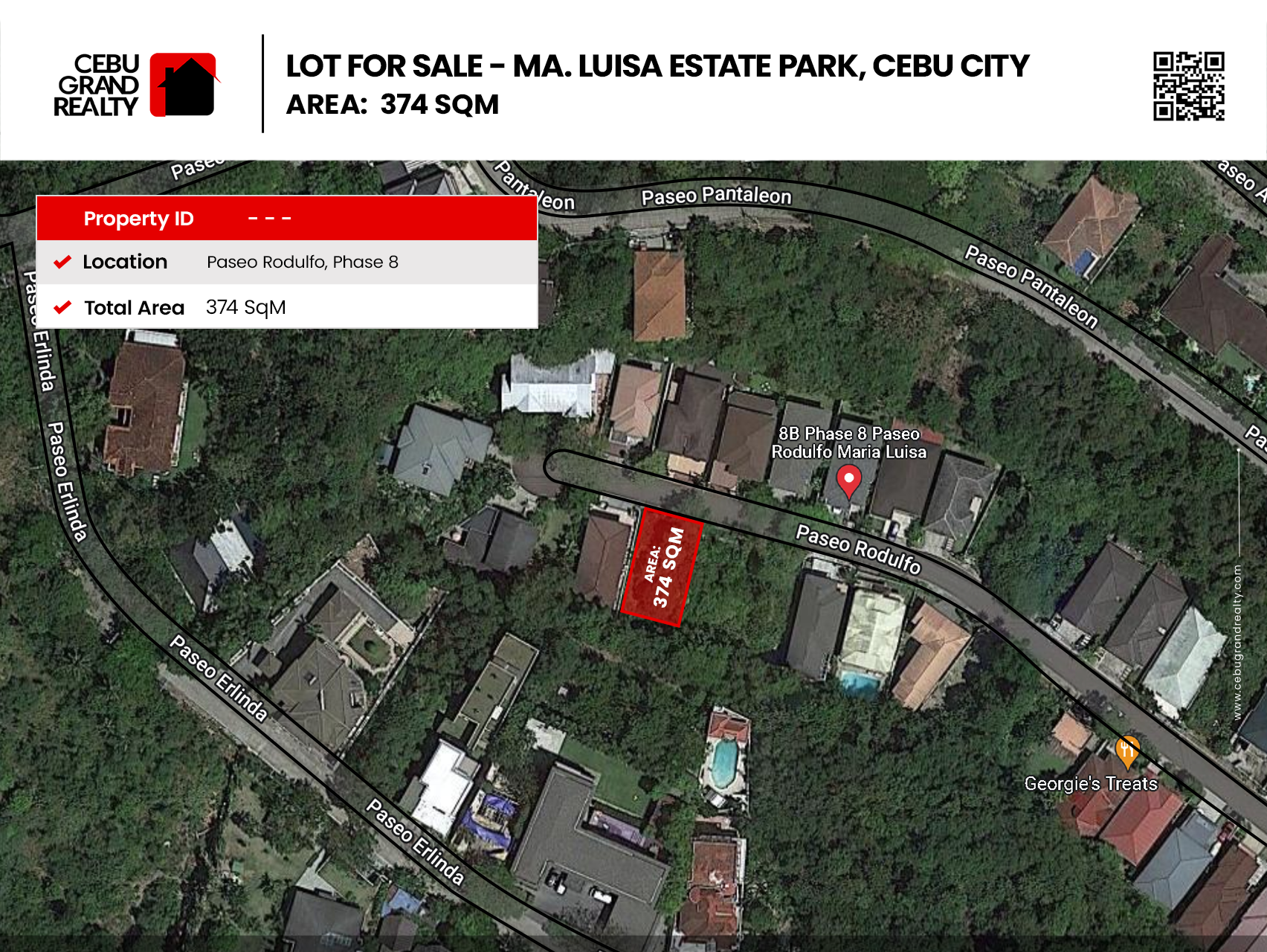 SLML17 374 SqM Flat Lot for Sale in Maria Luisa Park - 2