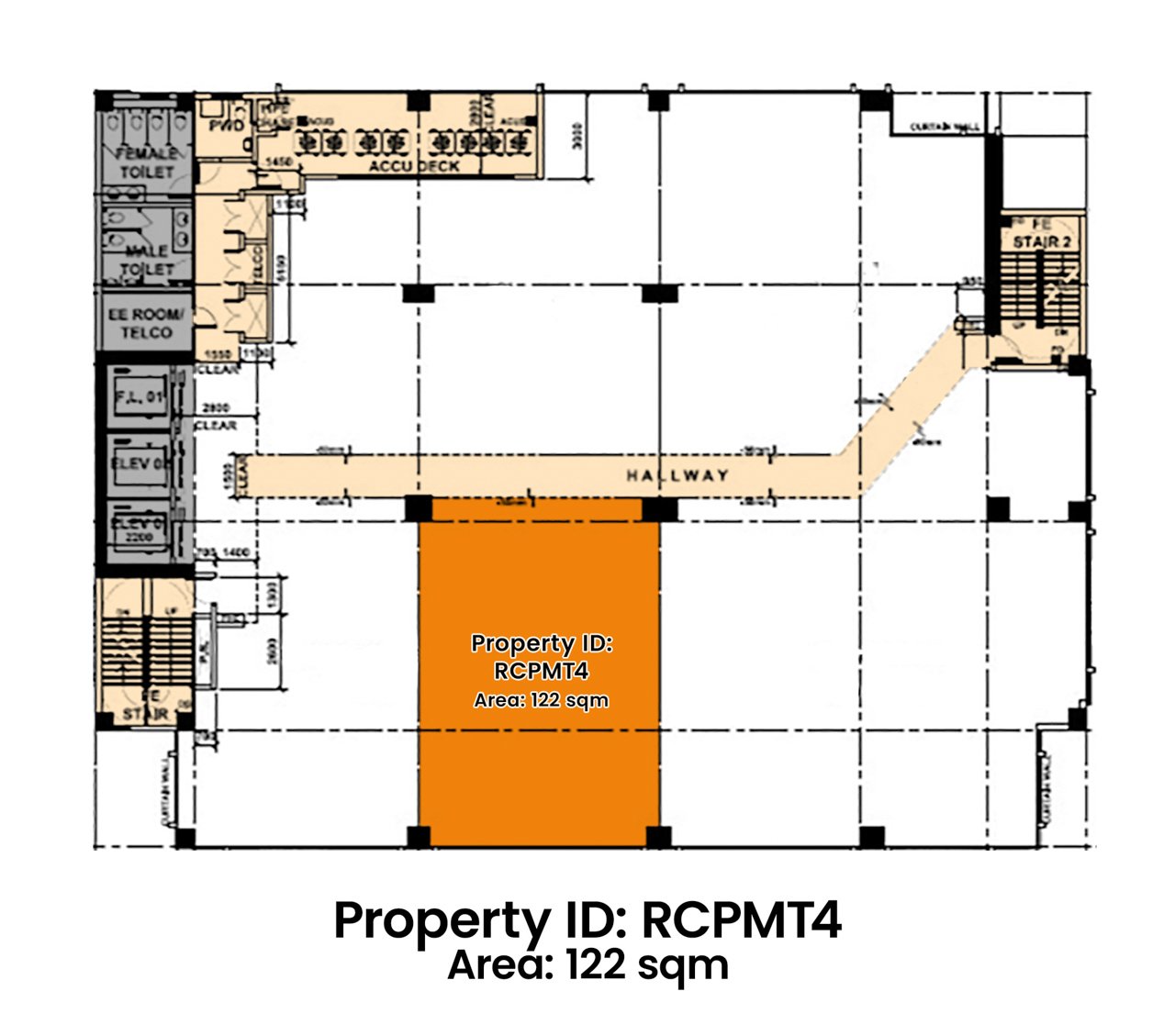 RCPMT4 122 SqM Office Space for Rent in Cebu Business Park - Cebu Grand Realty (4)
