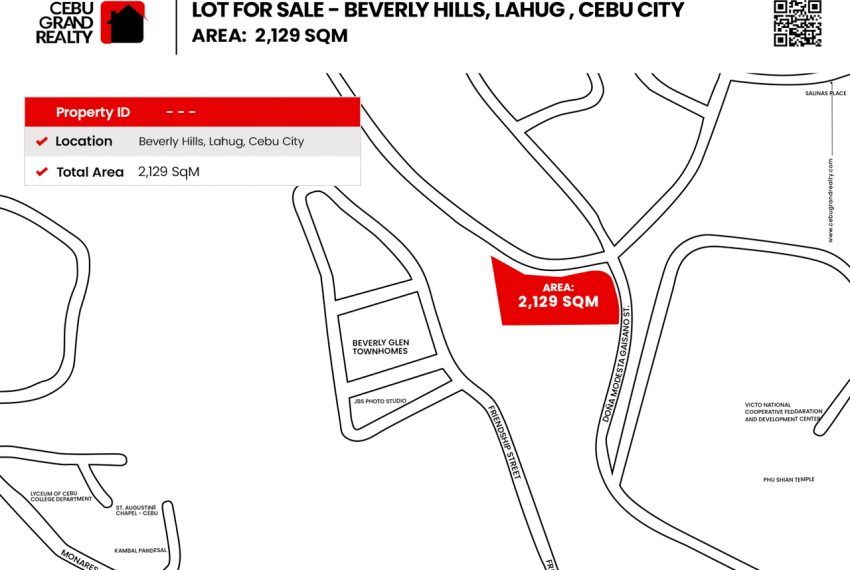 SLBH1 2129 Lot for Sale in Beverly Hills Lahug