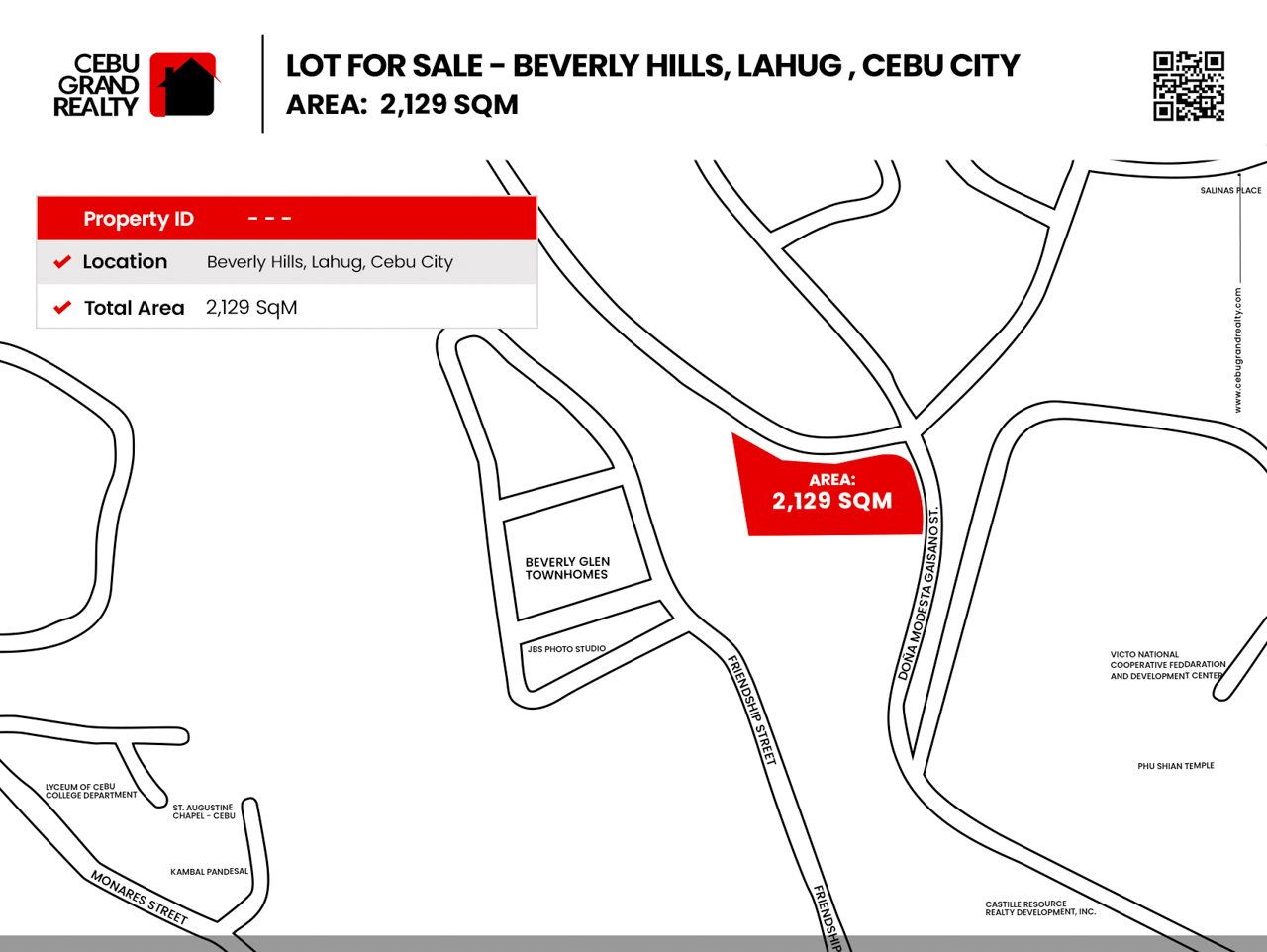 SLBH1 2129 Lot for Sale in Beverly Hills Lahug