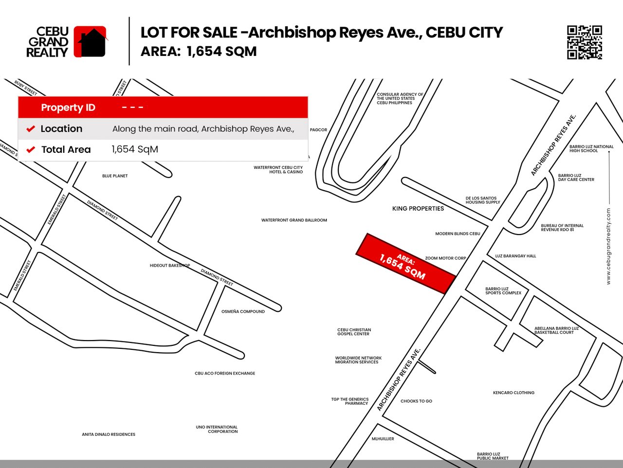 SLCC6 1654 SqM Lot for Sale in Cebu Business Park - 1