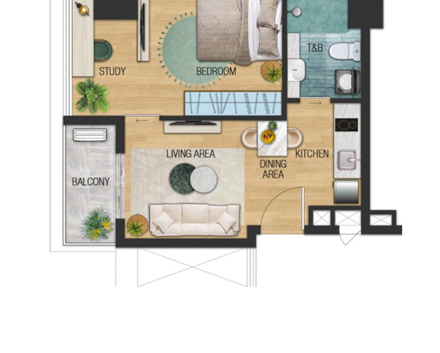 SRDESM2 - 1 Bedroom Condo Suite for Sale in Seagrove Mactan (5)