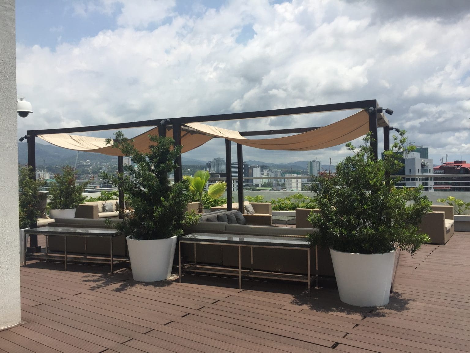 Artist's perspective of the amenity deck at 1016 Residences