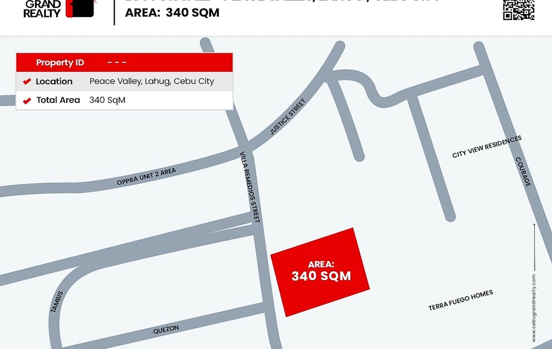 SLPV1 340 sqm Residential Lot for Sale in Lahug, Cebu City - Cebu Grand Realty 1