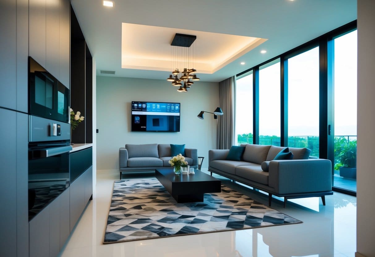 A modern smart home in Cebu, featuring automated lighting, security cameras, and climate control, with a sleek and minimalist design