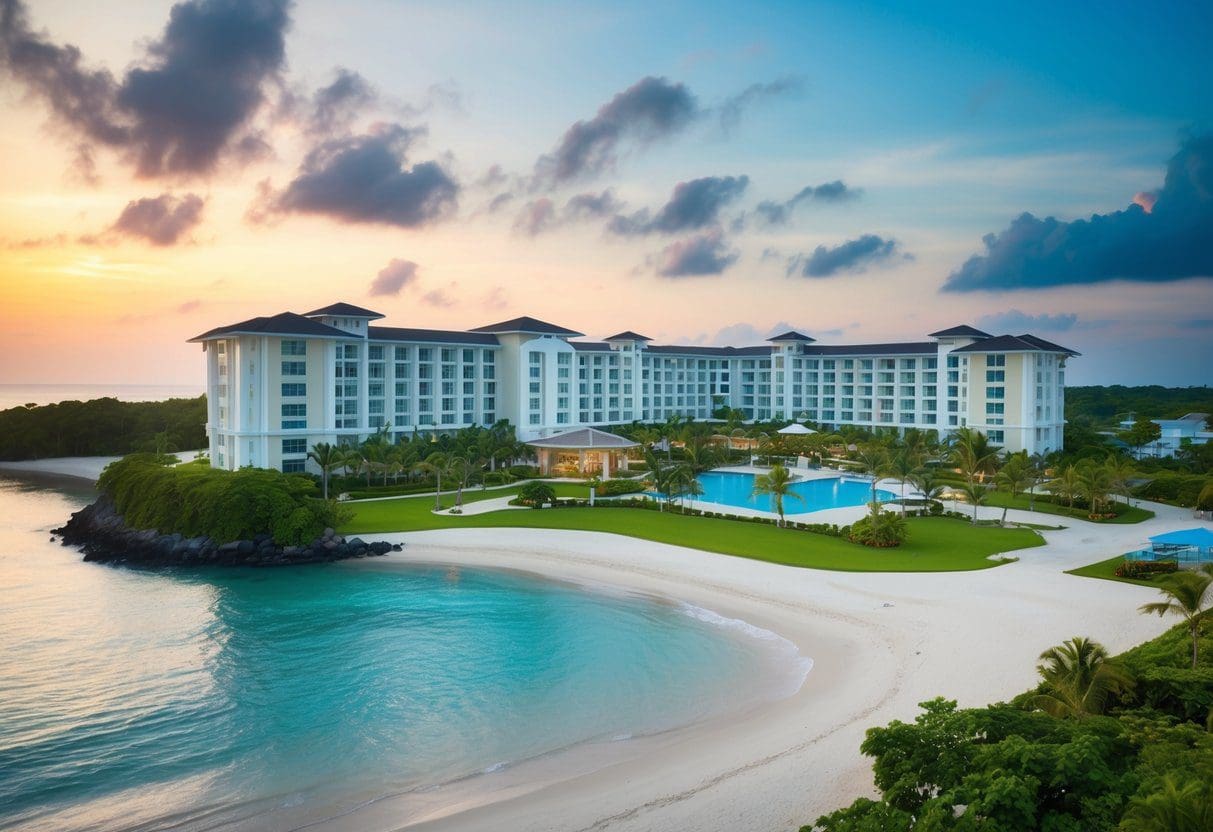 A serene beachfront retirement community in Cebu, with modern medical facilities and lush surroundings