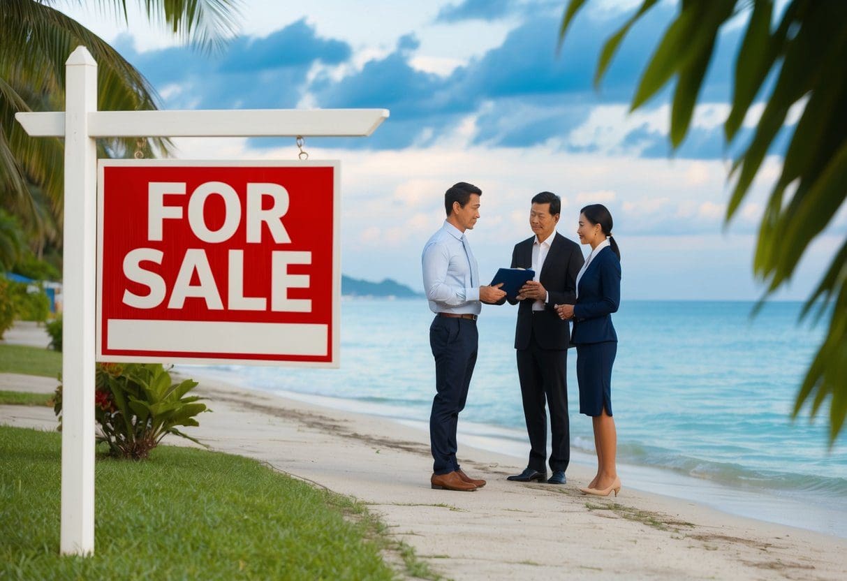 A serene beachfront property in Cebu, Philippines, with a 