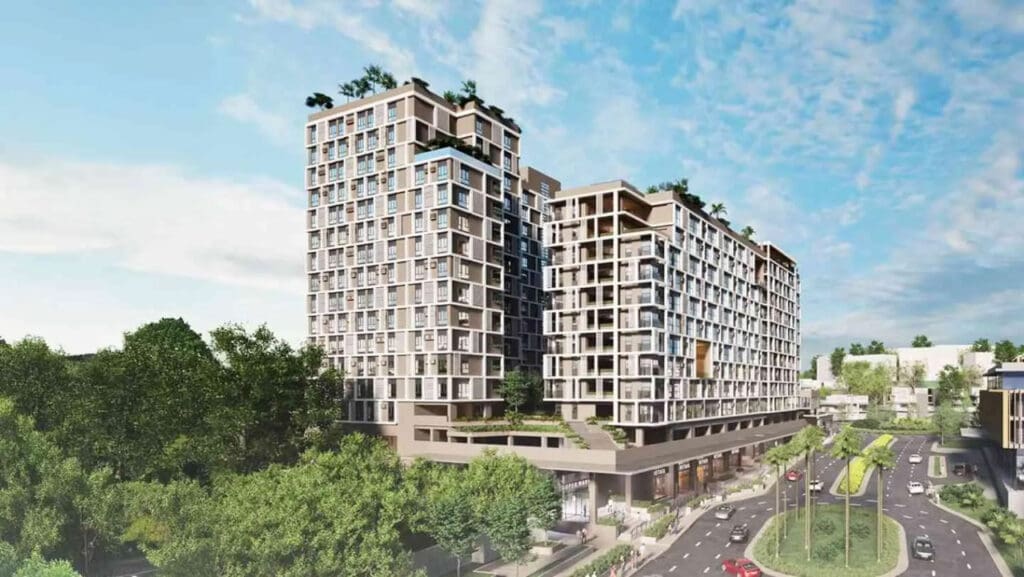 North Grove at Pristina Town residential towers artist's perspective in Cebu City