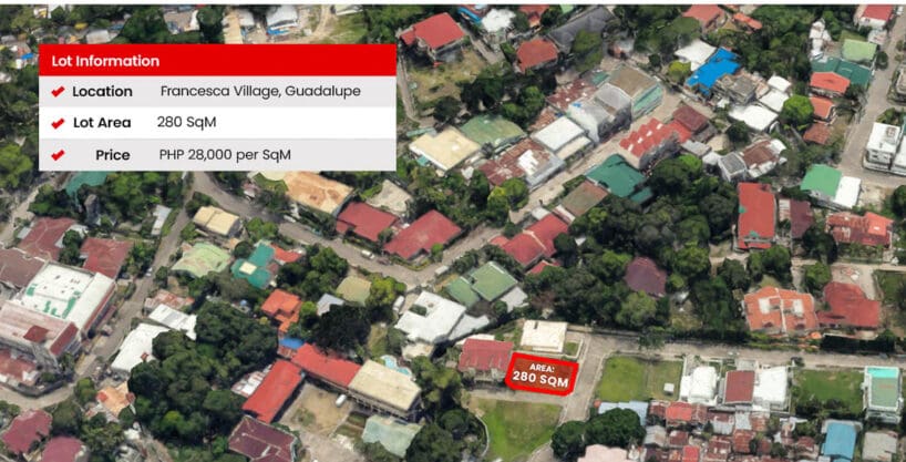 Flat Residential Lot for Sale in Guadalupe Cebu City