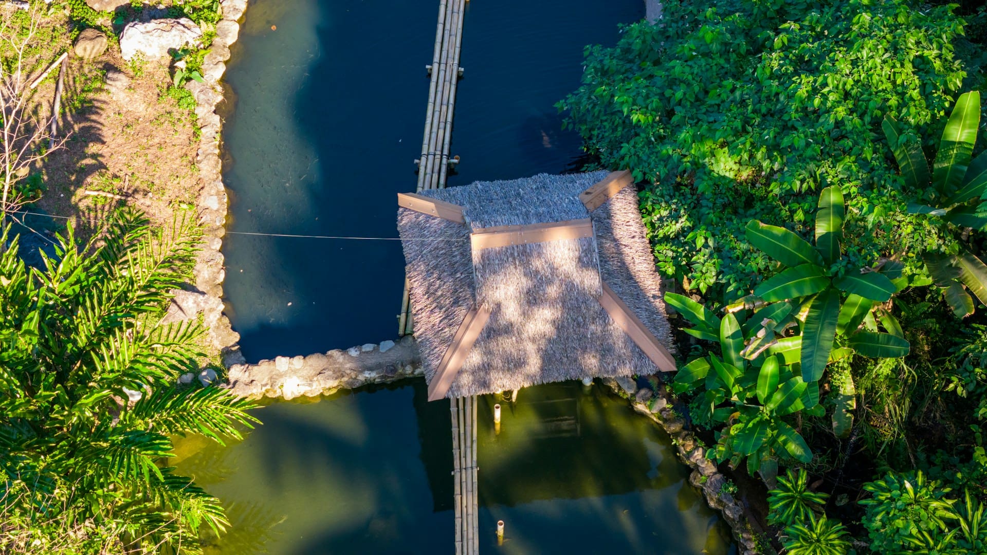 Aerial view of bridge in Lapu-Lapu City