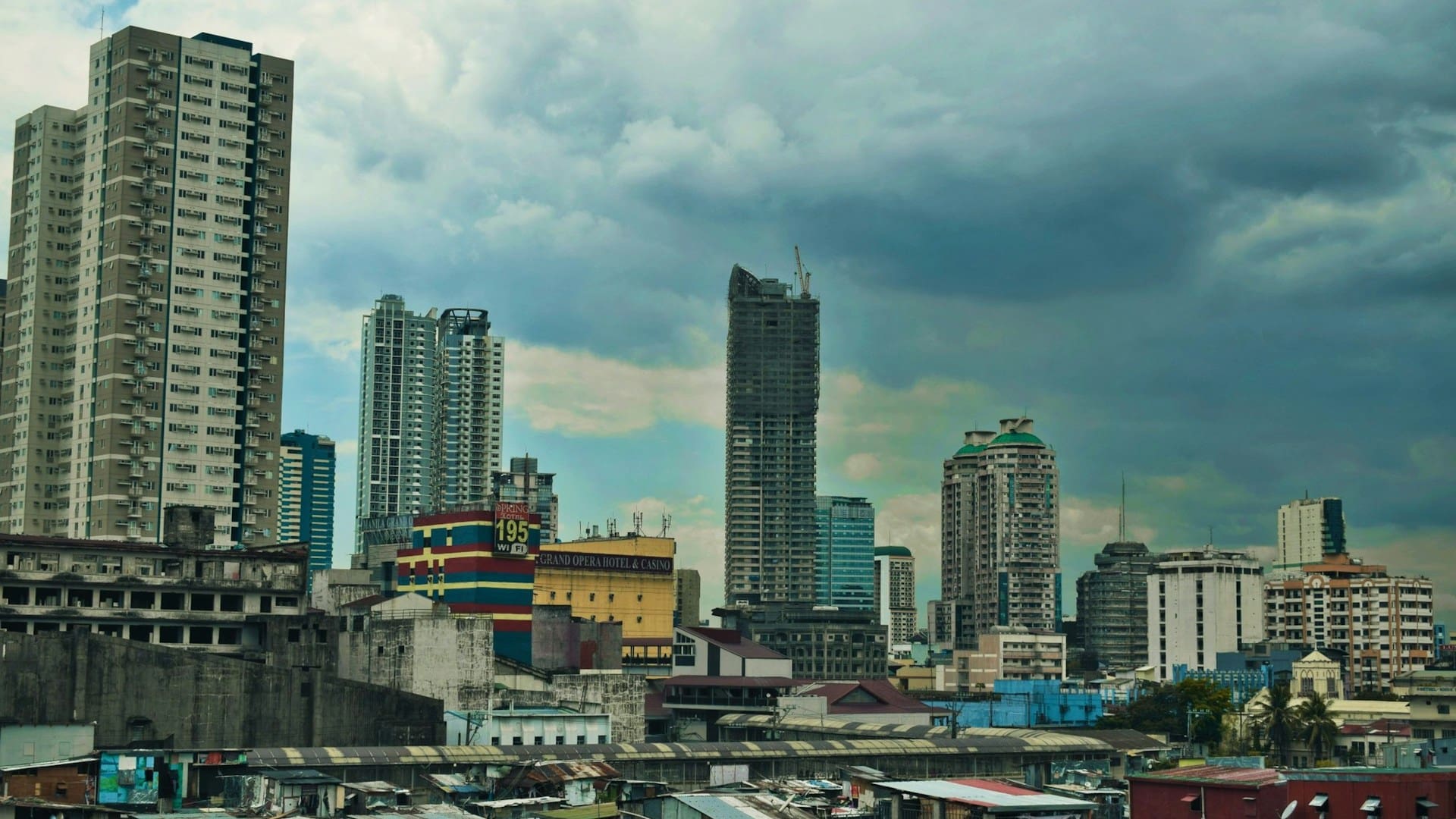 Manila financial district tall buildings Philippines