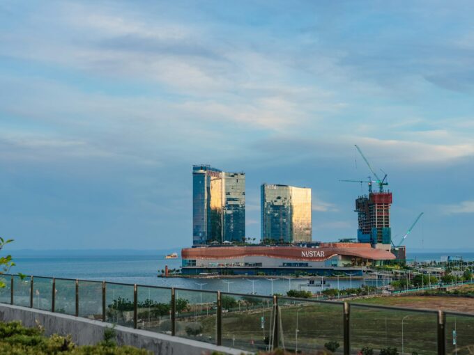 Cebu City skyscrapers and waterfront development Philippines