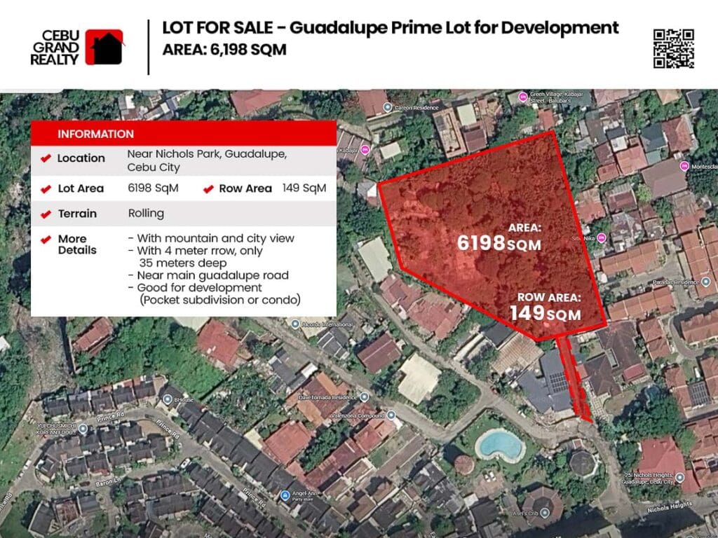 Prime development land parcel in Guadalupe, Cebu City