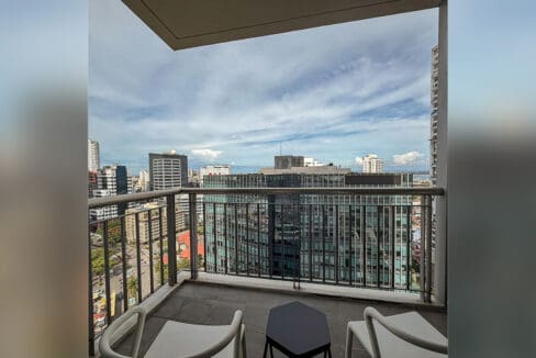 Fully-Furnished 1BR Condo with Balcony for Rent at Park Point Residences