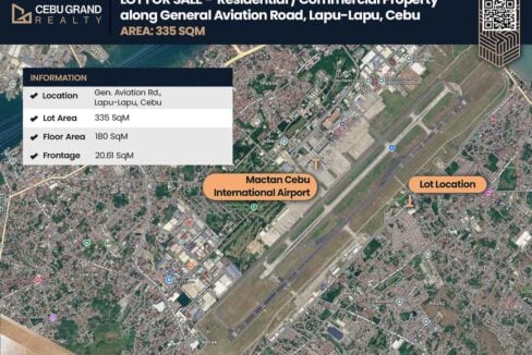 Map of the property location east of Mactan-Cebu International Airport in Lapu-Lapu