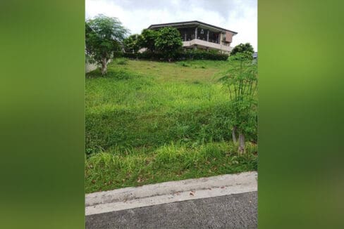 Residential lot for sale at Kishanta Talisay — parcel from street level