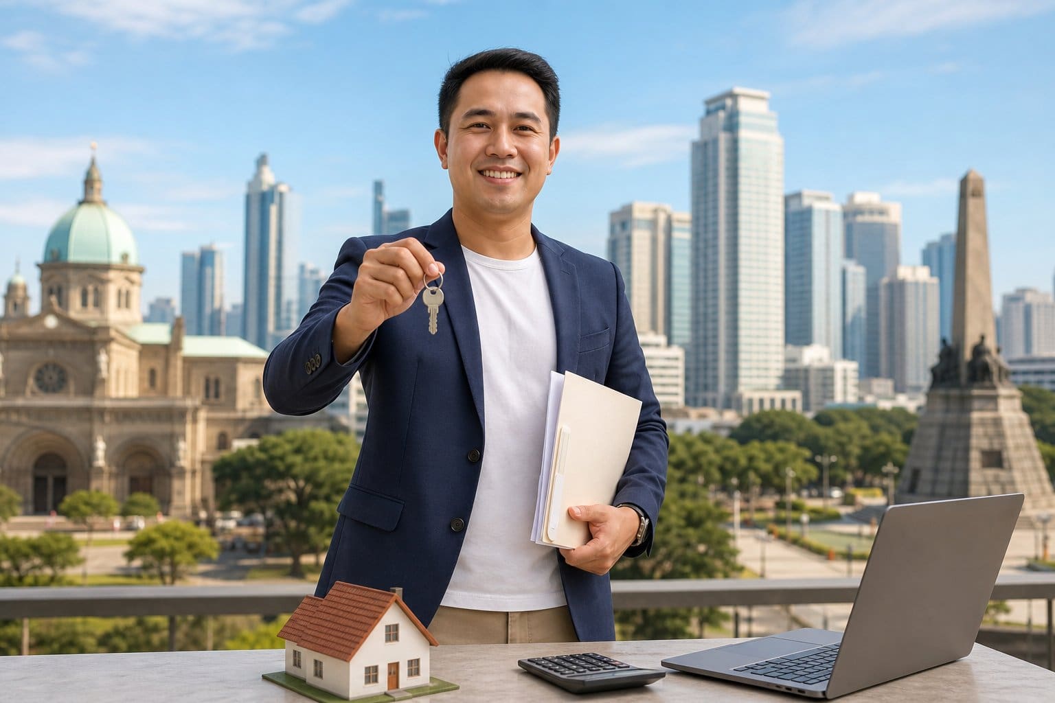 Overseas Filipino Worker with property keys and documents — OFW tax benefits help Philippines property buyers save.