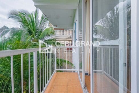 City view through the palms from the balcony of the 4 bedroom house for rent in Tisa