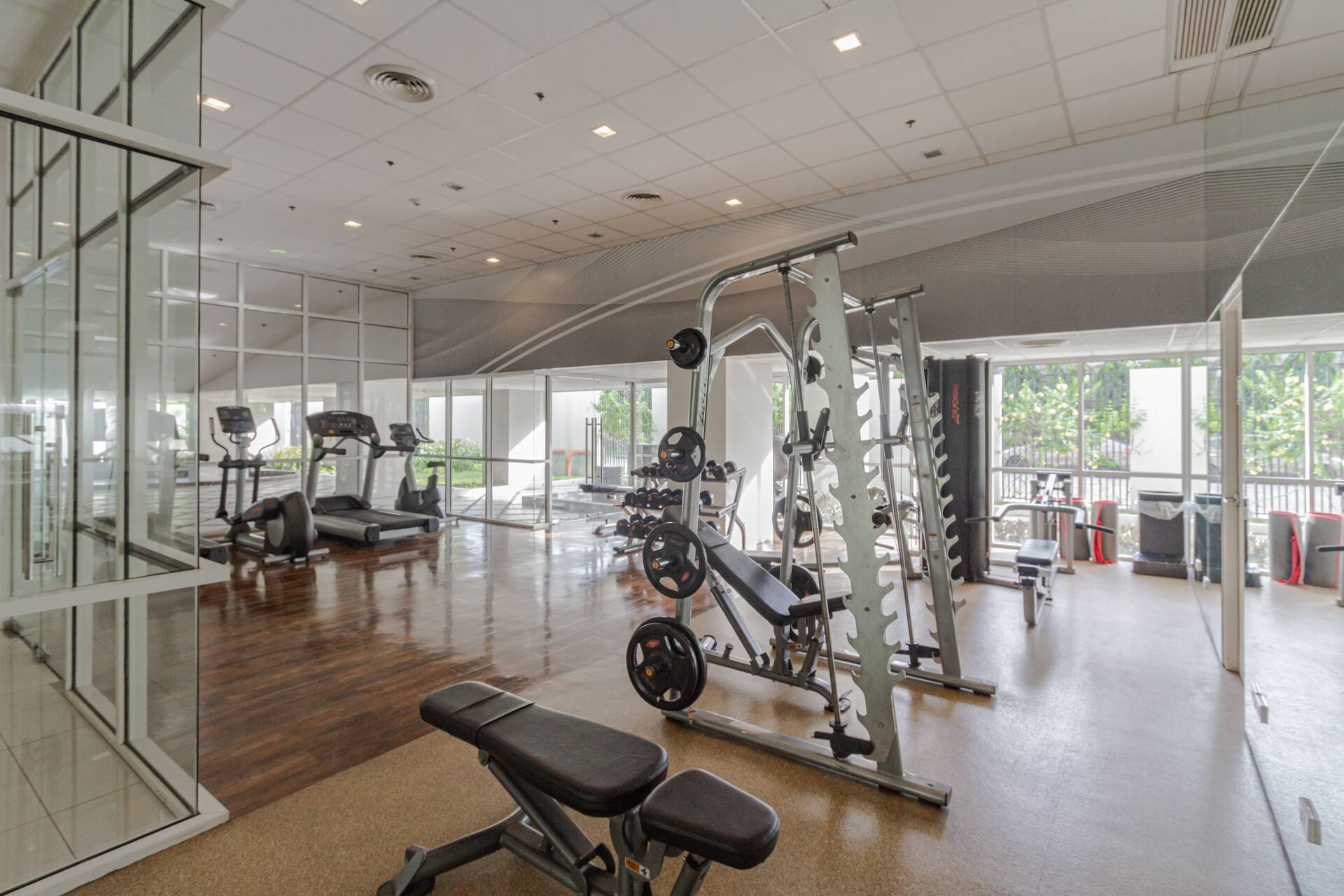 Fitness gym at Calyx Residences