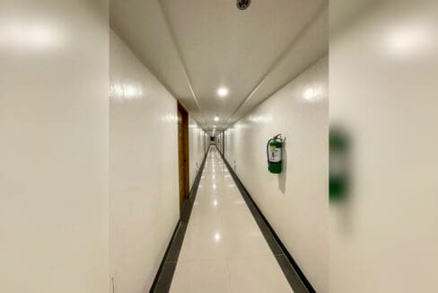Building hallway at Taft East Gate condominium in Mabolo, Cebu City