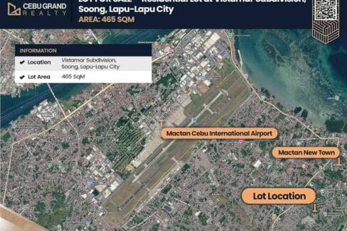 Map of the lot in Soong relative to Mactan-Cebu International Airport and Mactan Newtown