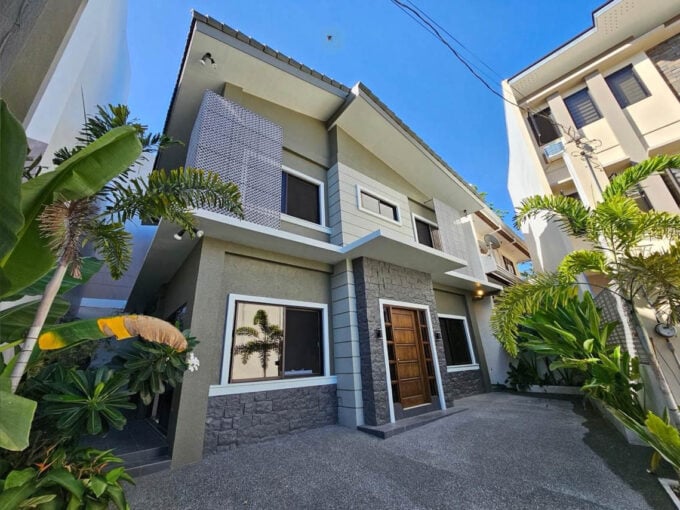 Front of the renovated house and lot for sale in Talamban, inside Mahogany Grove