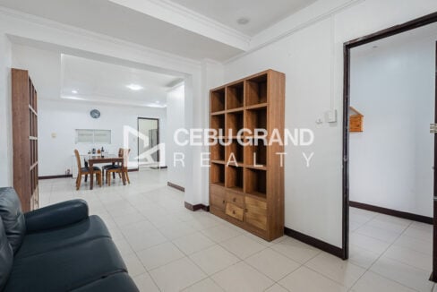 Living area at the Banilad townhouse looking through to the dining table