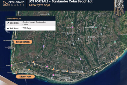Location map of the Canlumacad lot near Liloan Port, Santander
