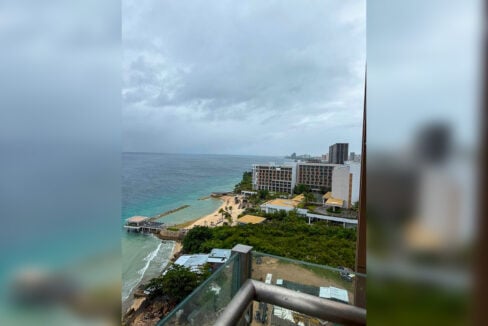 View along the Mactan coast toward the neighbouring beachfront resort